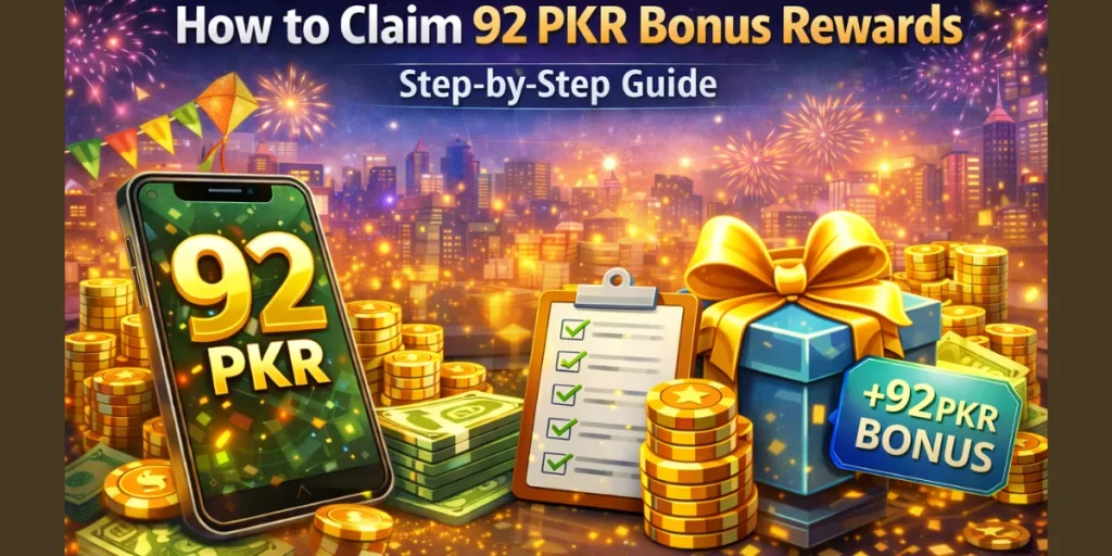 How to Claim 92 PKR Bonus Rewards